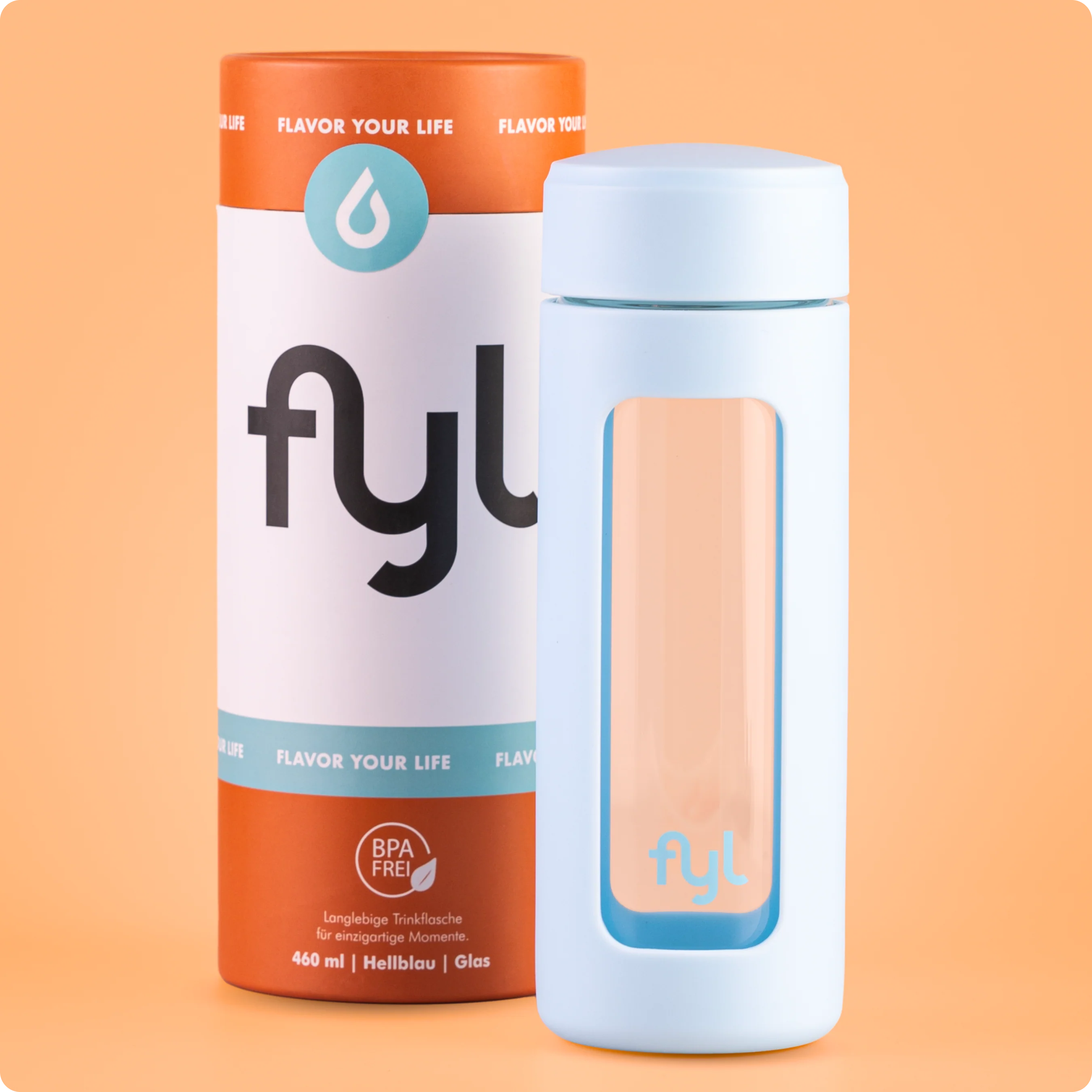 fyl Glas Trinkflasche 460ml - Image 2