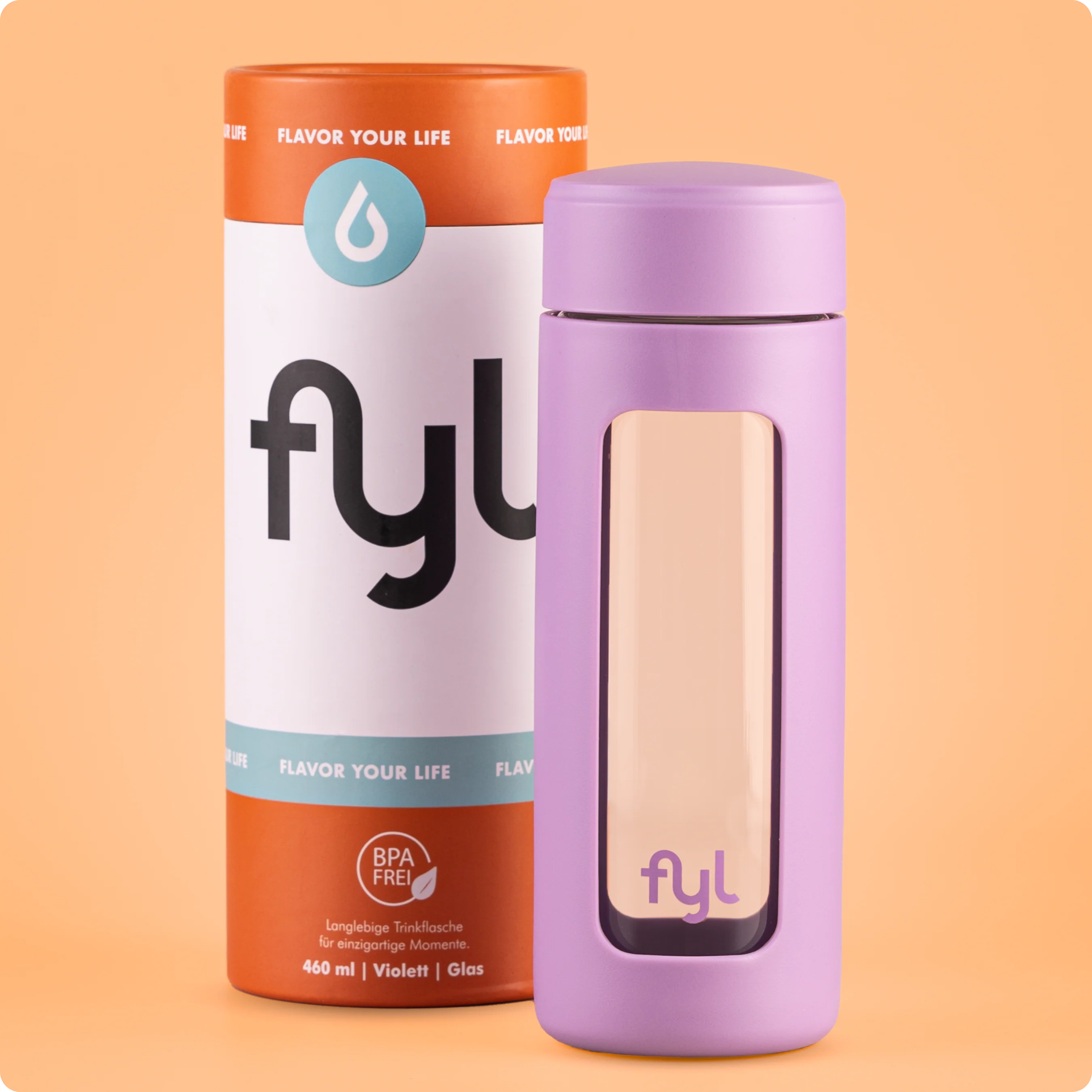 fyl Glas Trinkflasche 460ml - Image 3