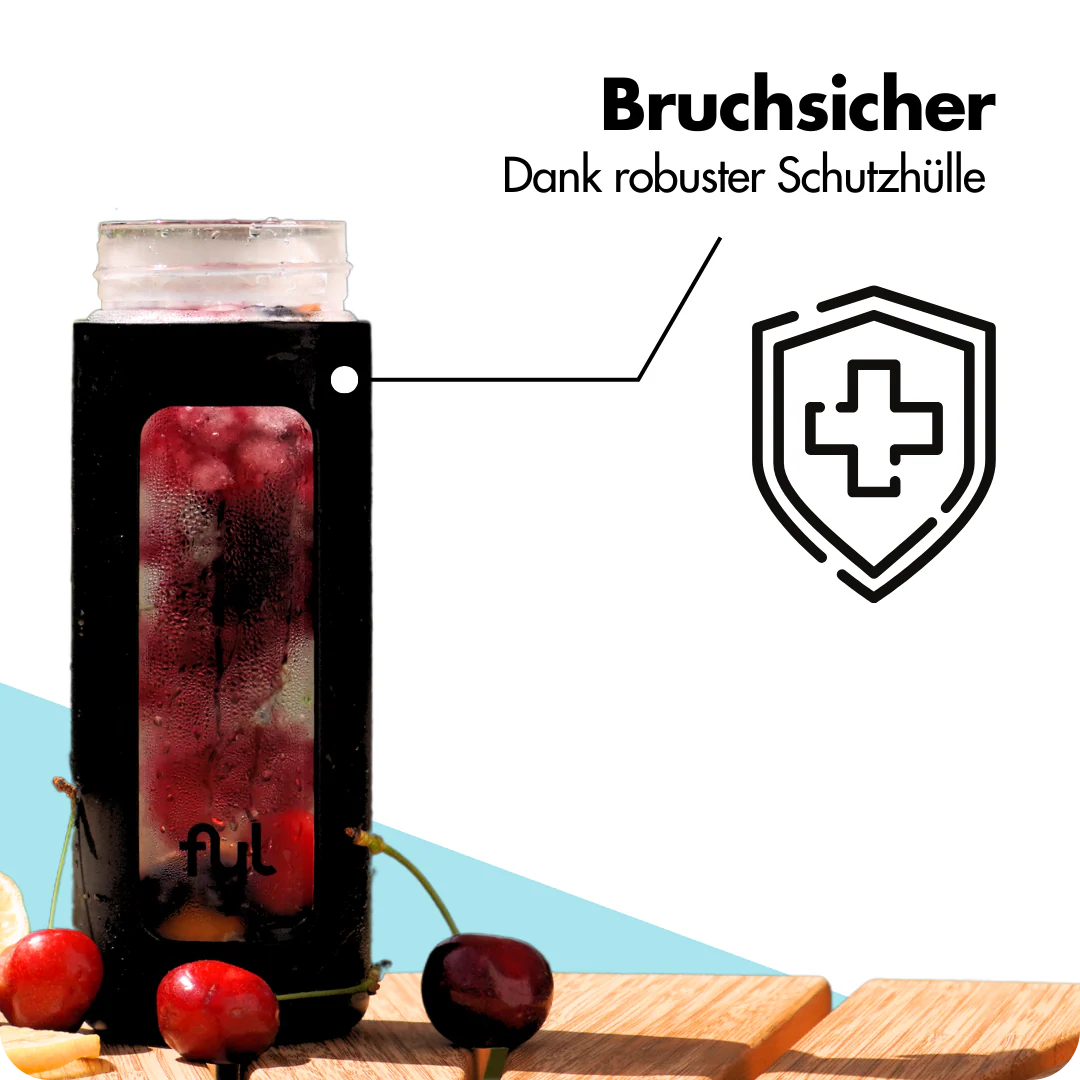 Glas Trinkflasche - 460ml - Image 4