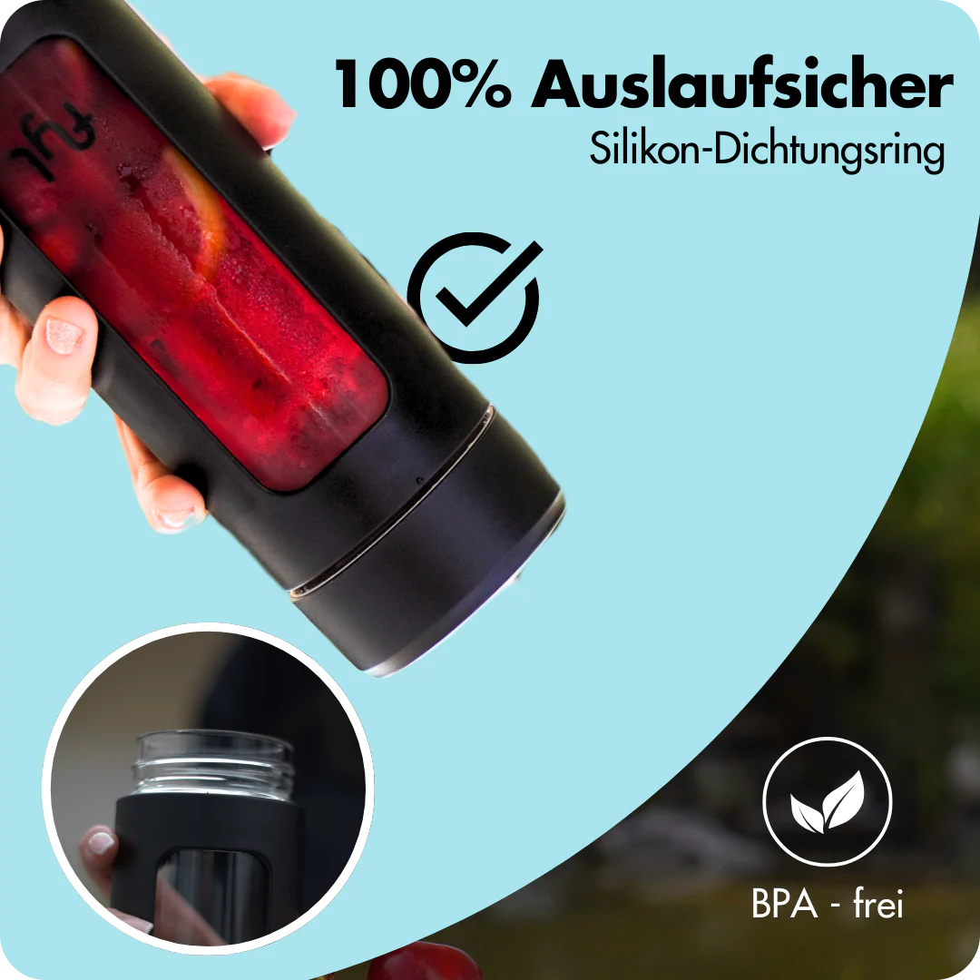 Glas Trinkflasche - 460ml - Image 3