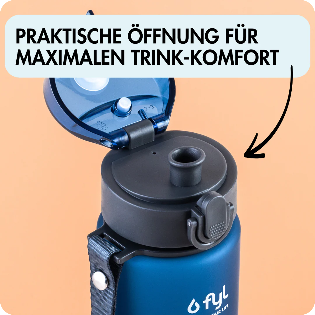 400ml Trinkflasche (Dunkelblau) - Image 2